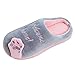 Imagen de Cliont Zapatillas de Gato Lindo Zapatillas de Invierno de Interior Zapatos Antideslizantes Mujeres y Hombres Gris