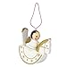 BRUBAKER 6 Handpainted Wooden Christmas Tree Ornaments Decoration - Christmas Guardian Angel Set - Designed in Germany
