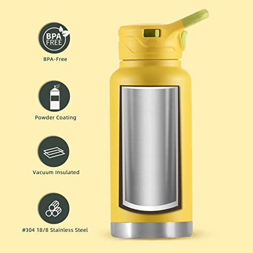 IDEUS Vacuum Insulated Water Bottle 950ml/32oz, Leak-Proof Stainless Steel Water Bottle, Double Wall Flask - Image 2