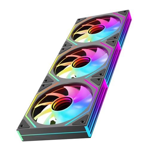 Prism4 Ultra 120mm ARGB PC Case Fans(Black Forward_3 Pack)