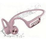 KIM HOST Bone Conduction Swimming Headphones, IP68 Waterproof Headphones with MP3 Player 32G Memory Wireless Sport Earphones, Open Ear Headphone Built in Mic for Running, Swimming, Cycling