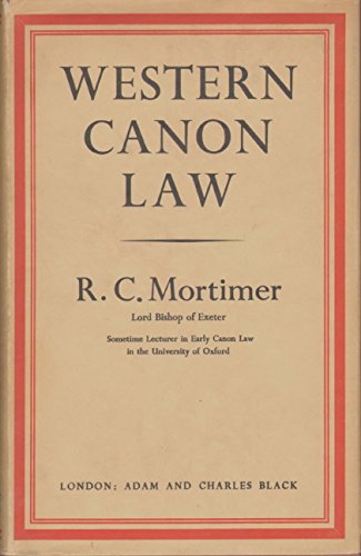 Western Canon Law B0000CIJ9D Book Cover