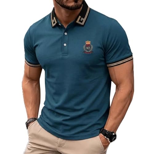 Lymio Polo T Shirt for Men || T Shirt for Man || Collar T Shirt Style Men (Available Packs Also) (Polo-111-Royal-Blue-2XL)