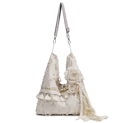 Boho Purses Bags for Women Hand Retro Tote Bag Shoulder Hobo Bag Casual Tassel Shoulder Handbag