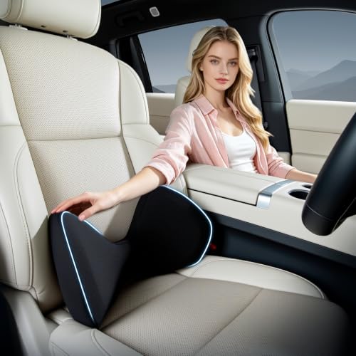 BABUR Oreiller de soutien lombaire pour voiture, coussin de dos pour soulager les douleurs lombaires – Image 6