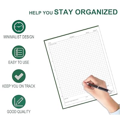 Engineering Notebook/Engineer Graph Paper Notebook - (.25 Grid Format), Lab Notebook Quad Ruled Book with Grid Pages: Table of Contents for Chemistry, Physics, Biology, 8 x 10, Green