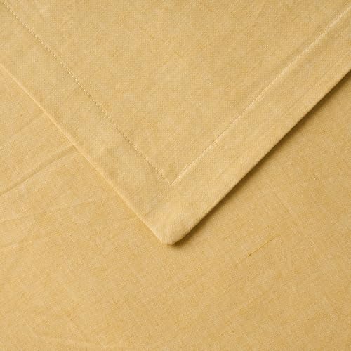 Image of 100% Pure Cotton 3 Layer Dohar, Single Bed Blanket Comforter, (60''X90'' / 152X230 CM), Uni Chambray, Skin Friendly Dohar, Color - Mimosa