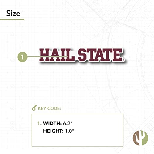 Sticker Mississippi State University résistant à l'eau pour ordinateur portable - 4