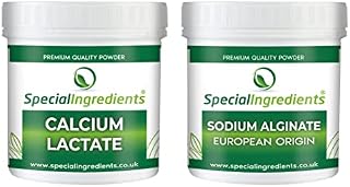 Special Ingredients Molecular Gastronomy Ingredients Calcium Lactate 100g and Sodium Alginate 100g