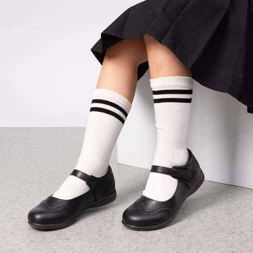 DREAM PAIRS Girls School Uniform Shoes Mary Jane Black Flats2