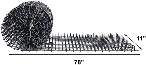 OCEANPAX Cat Scat Mat with Spikes Prickle Strips Anti-Cats Network Digging Stopper Pest Repellent Spike Deterrent Mat, 78 inchx11 inch - Image 2