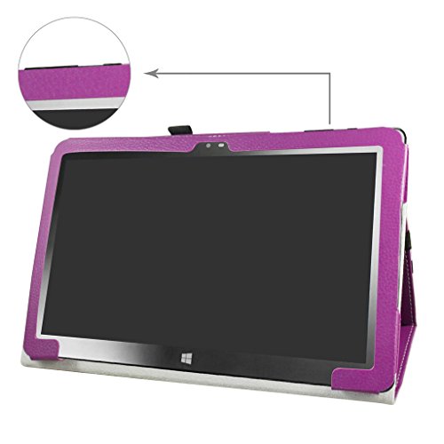 Insignia 11.6 NS-P11W7100 / NS-P11A8100 Case,Mama Mouth PU Leather Folio Stand Cover for 11.6" Insignia 11.6 NS-P11W7100 / NS-P11A8100 11.6 Inch Windows 10 Tablet PC,Purple