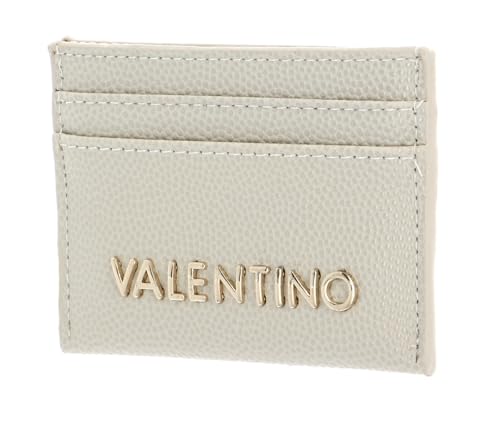 Porte-cartes Valentino Divina Credit Card Case Ecru aux finitions haut de gamme