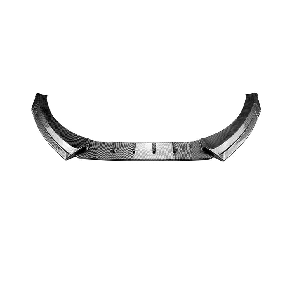 Dolny rozdzielacz dyfuzor Spoiler czarny błyszczący zestawy karoseryjne Tuning zderzak przedni Canard warga wykończenia kompatybilny dla Audi A3 8P S-Line FL 2008-2013(Carbon Look)