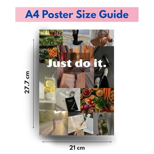 Image of Yellow Town India Dream Life Vision Board Poster Set | 6 A4 Motivational & Lifestyle Aesthetic Posters with Wall Friendly Glue Sheets | Goal Manifestation, Daily Inspiration Wall Decor