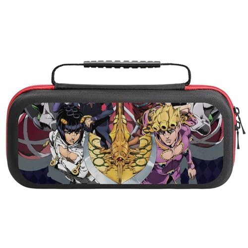 ジョジョの奇妙な冒険 switchケース スイッチケース スイッチ保護カバー 収納バッグ Switch対応ハードケーススイッチ 防塵 防汚 防水 耐衝撃 20枚収納ジョイコン全面保護 着脱簡単