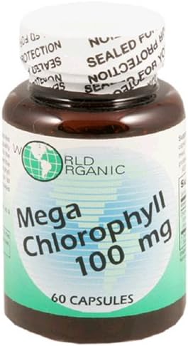 World Organic Mega Chlorophyll, 100 mg, Capsules, 60 capsules (Pack of 3)