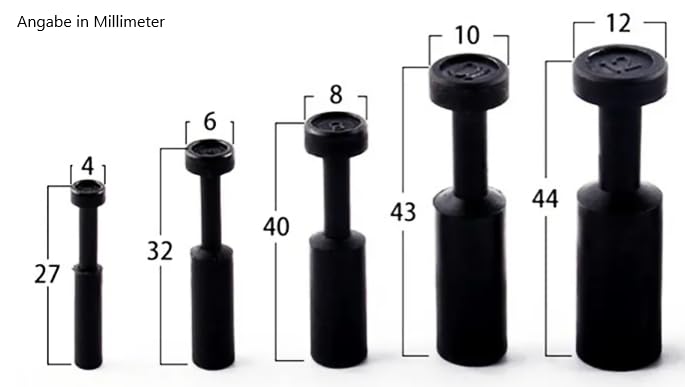 Tappi Antipolvere Per Connettori Idraulici - Set 4 Pezzi In Gomma - Foto 3