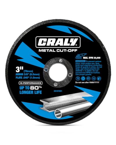 Craly Metall Trennscheibe, 7,6 cm, 10 Stück