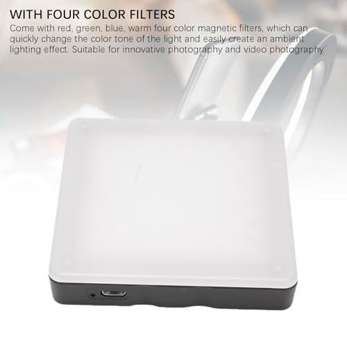 Image of Tbest Small Led Panel Video Light 49 Beads Touch Control