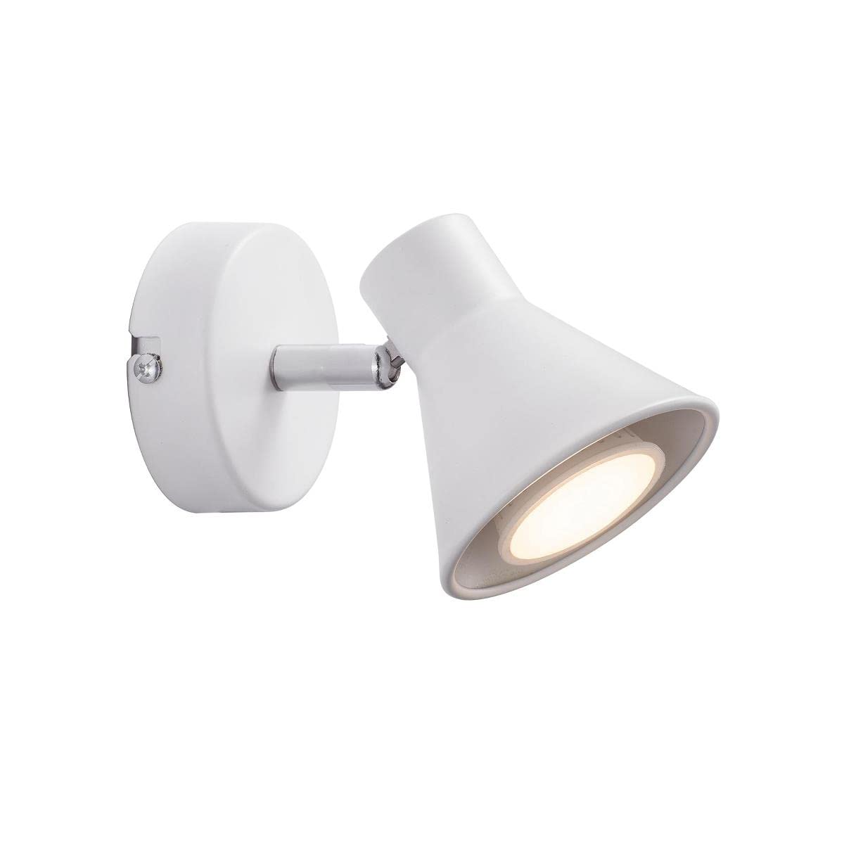 Nordlux Eik Indoor Wall Light White Metal GU10 Adjustable Head - Bedroom, Bedside, Living Room Plug in or Mains Powered, IP20