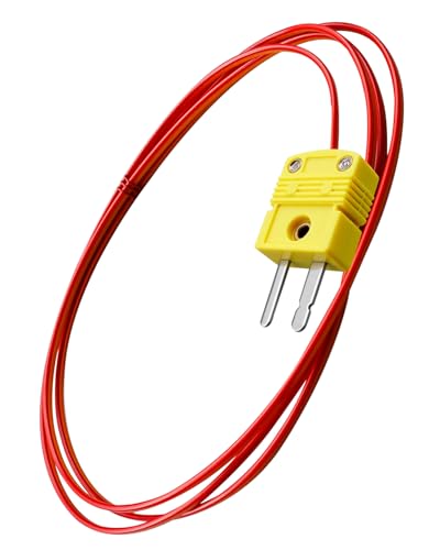 HUFEWU ���x�r�[�Y�v���[�u Fluke�}���`���[�^�[�ɓK���A-40~260°C�̉��x�͈� �R�l�N�^�[�t�� ����1���[�g���A80PK-1�̌���