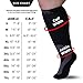 Medical Compression Socks 20-30mmHg for Women and Men Knee High - Graduated Support Compression Stockings for Circulation during Travel, Airplane, Flights - Black, 3X-Large - A601R