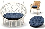 🌿 [PRÊT À L'EMPLOI SANS EFFORT] - Idéal pour le salon, la chaise de jardin ou les meubles en rotin. Les coussins pour chaise de jardin assurent une assise confortable et douce, que ce soit comme rembourrage pour chaises et fauteuils, coussins pour chaises suspendues ou coussin Papasan – ce coussin s'adapte parfaitement.