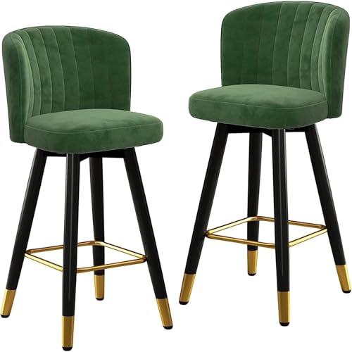 Taburetes Altos de Cocina Gris con Respaldo Marca ZCEDZYSW