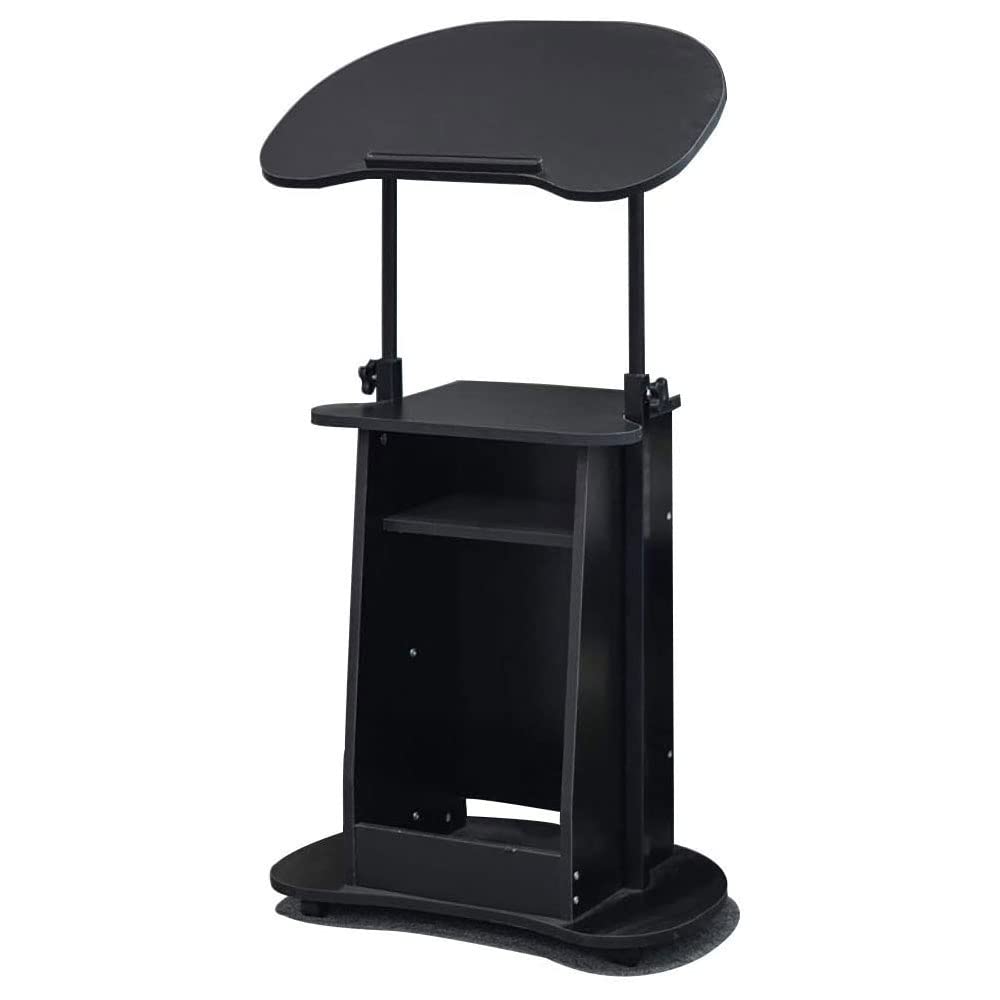 Buy BabyWorld Movable Laptop Table Desk Sit to Stand Rolling Adjustable Height Laptop Cart with