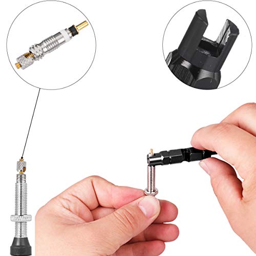 BESPORTBLE Kit de Ferramentas de Remoção de Núcleo de Válvula Conjunto de Núcleo de Válvula de Liga