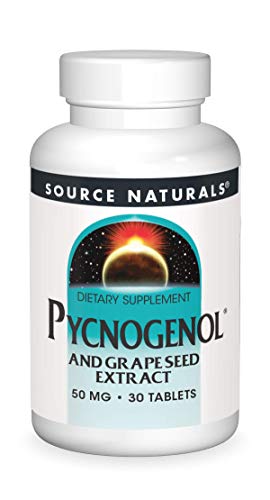 Source Naturals Pycnogenol & Grape Seed Extract 50 Mg Dietary Supplement - 30 Tablets #TOP7