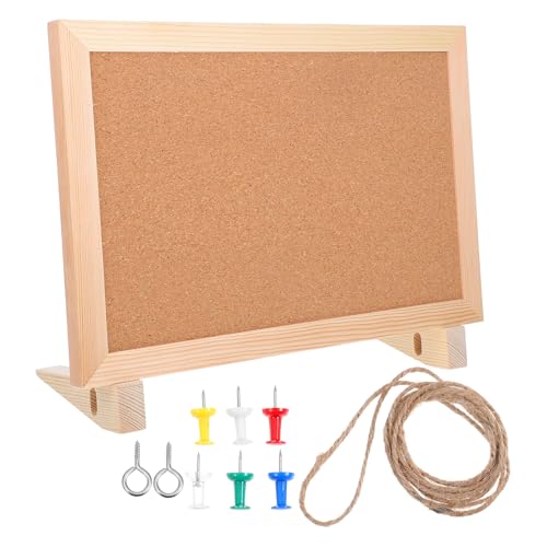 Parliky Tablero de Mensajes Decorativo con Marco de Madera, Fácil Instalación y Multifuncional para Oficina y Dormitorio, Adecuado para Fotos y Notas