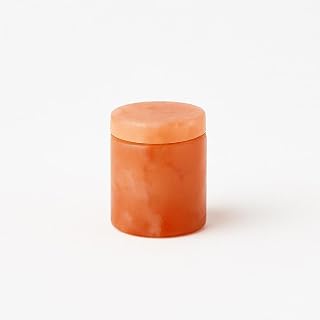 Himalayan Salt Urn for Ashes – Extra Small, Classic Cylinder Shape, 15 Cu in – Biodegradable Cremation Urn for Child or Pets – Hand-Carved Memorial Urn – Eco-Friendly Burial Option