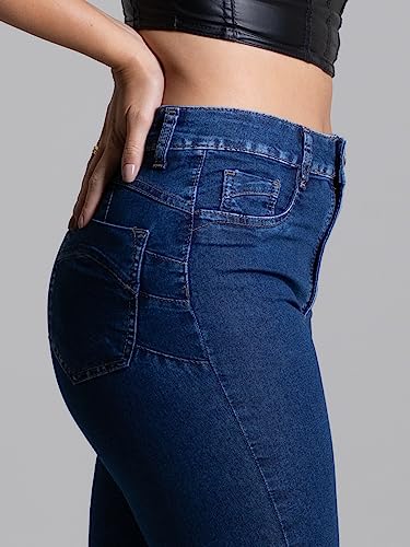 Calça Jeans Feminina Sawary Heart Empina Bumbum Com Lycra Elastano Ótimo Caimento (as2, waist, numer