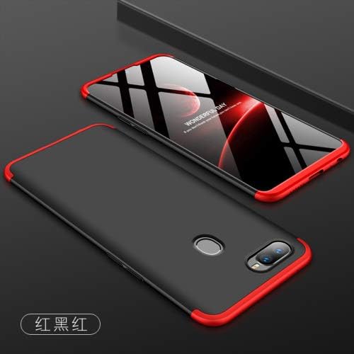 Designer Hub GKK Full Protection 360 Degree Back Cover Case for Oppo F9 Pro (Red and Black) with Data Card
