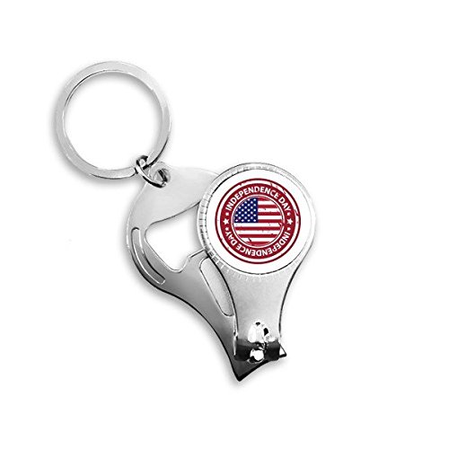 Porte-clés Multi-usage USA Amérique pour Éviter les Ongles Cassés et Bouteilles Fermées