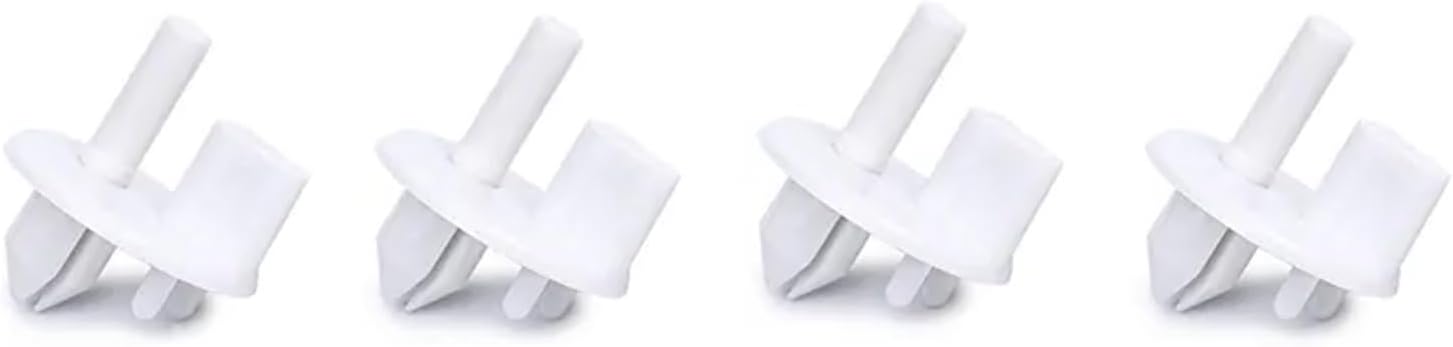 4 Pack 241993101 Refrigerator Shelf Support Clips for Frigidaire - Replaces 1513081, 240350802, AP4393090, AH2358879, PS2358879 - Crisper Cover Shelf Bracket Replacement Parts