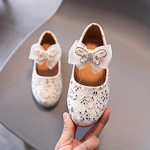 Girls Dress Shoes Crystal Butterfly-Knot Princess Party Girls Shoes Schools Shoes Girls Mary Jane Ballerina Flat Shoes2