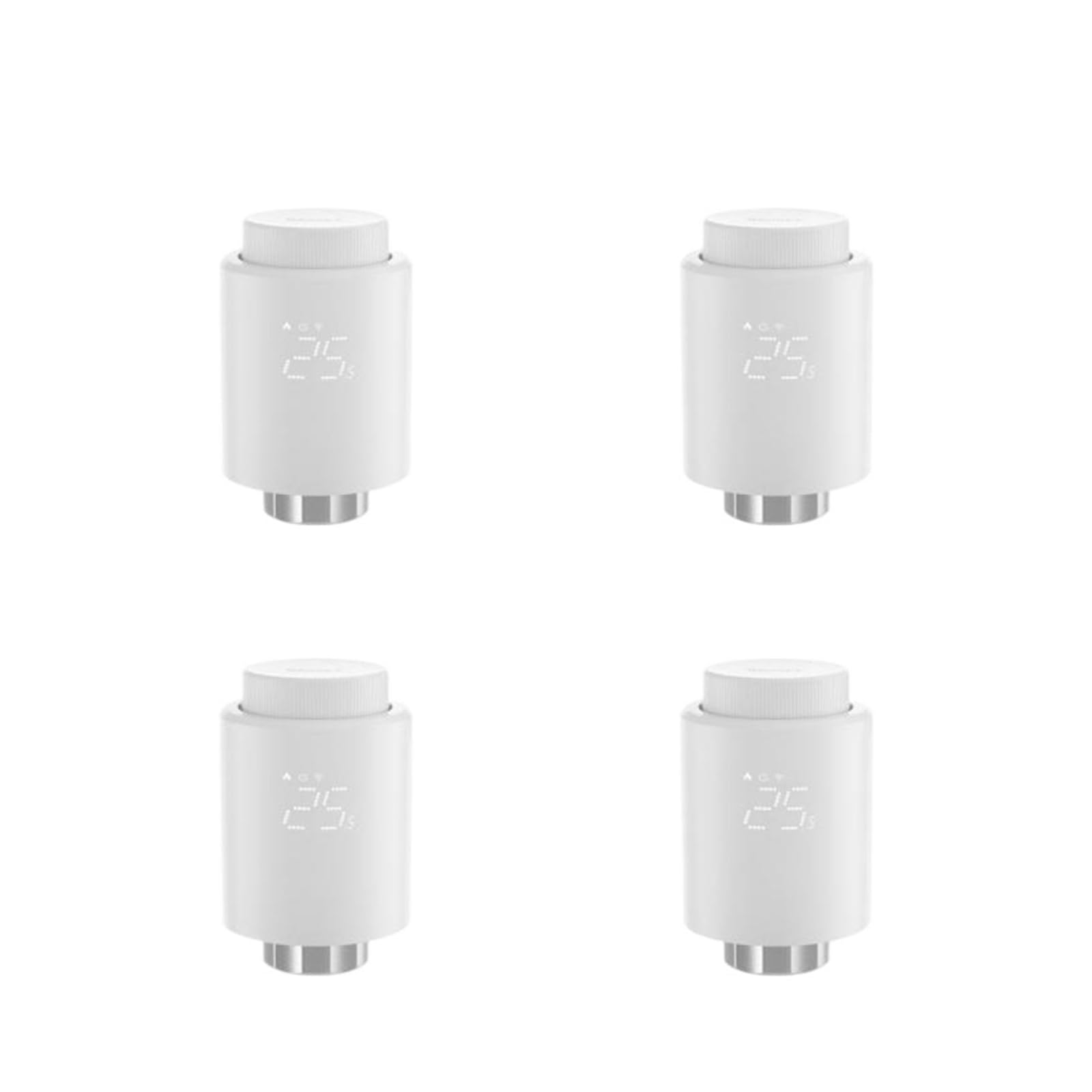 1-4 Pezzi Valvola Termostatica For Radiatore Riscaldamento Domestico Intelligente Protezione Antigelo Controllo Remoto Del Gruppo(4PCS Valve)