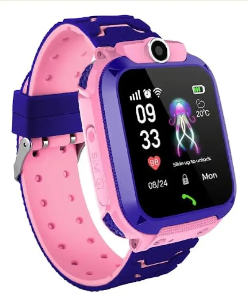 Relógio Smartwatch Infantil Rastreador Chip Camera Gps Sos (rosa)