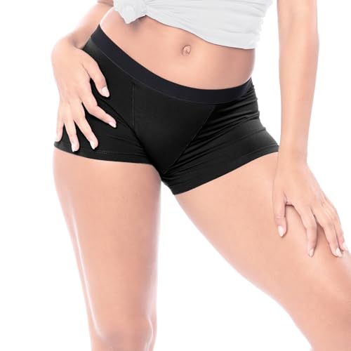Image of Sexy Basics Women's Boy Short Trunks | Cotton-Stretch Boxers | Multi Packs