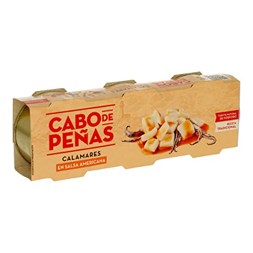 Cabo de Peñas Calamares en Salsa Americana, 3 x 59g