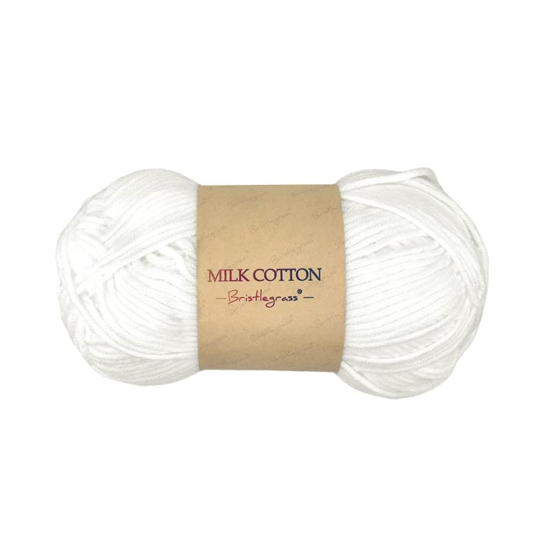 Bristlegrass White Yarn, Including 91 Multi-Colors Can Be Offered for A Selection of Uses, Weaving Yarn for Beginners Adults and Children Plush Yarn(2X1.76Oz,2X115 Yds) — image 1