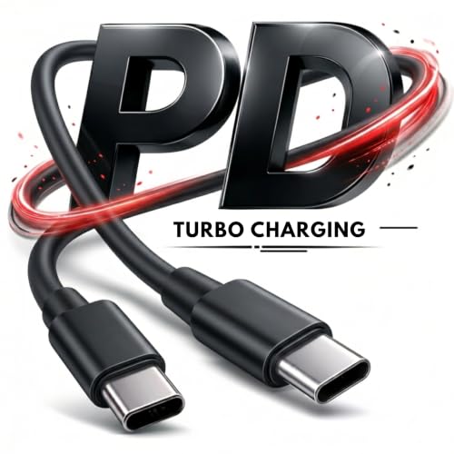 Image of 68w Type C To C Cable | Turbo Fast Charging | Compatible with Motorola Edge 60 Fusion /Edge 50 Fusion /Edge 50 Ultra /50 Pro /Razr 50 Ultra /G45 /G54 /G64 /E40 /G35 /Edge 40 Neo | Original Fast Charging