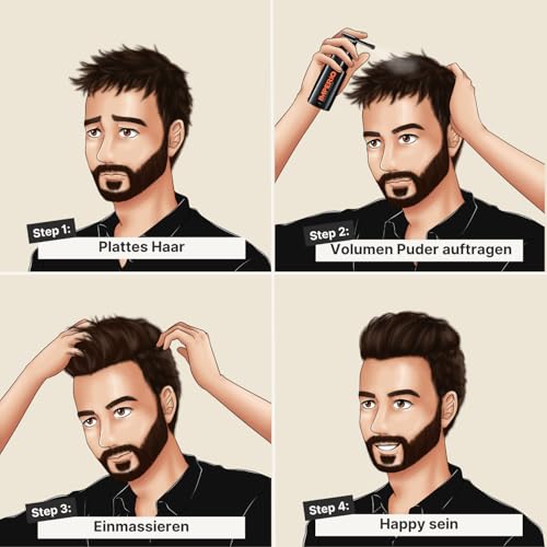 Foto von IMPERIO Haarpuder mit matt Effekt für Frauen & Männer | Volumen Puder zum stylen und fixieren in Premium Friseur Qualität | Matt-Look ohne zu verkleben (40ml)