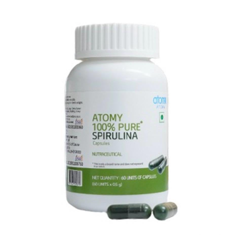 Atomy 100% Pure Spirulina Capsules, 60 Units, 30g, Nutraceutical Supplement-image-47