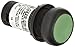 Eaton C22S-DR-G-K10 Pushbutton Switch, Flush Mounted, Maintained Operation, Green Button Color, Black Bezel Color, SPST-NO Contacts