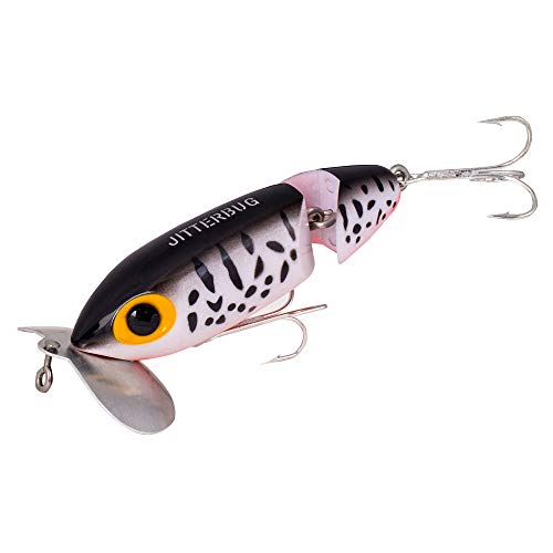 Arbogast Jitterbug Topwater Bass Fishing Lure - Excellent for Night Fishing Coach Dog Orange Belly G670 Jointed (3 1/2 in 5/8 oz) (G670-09)