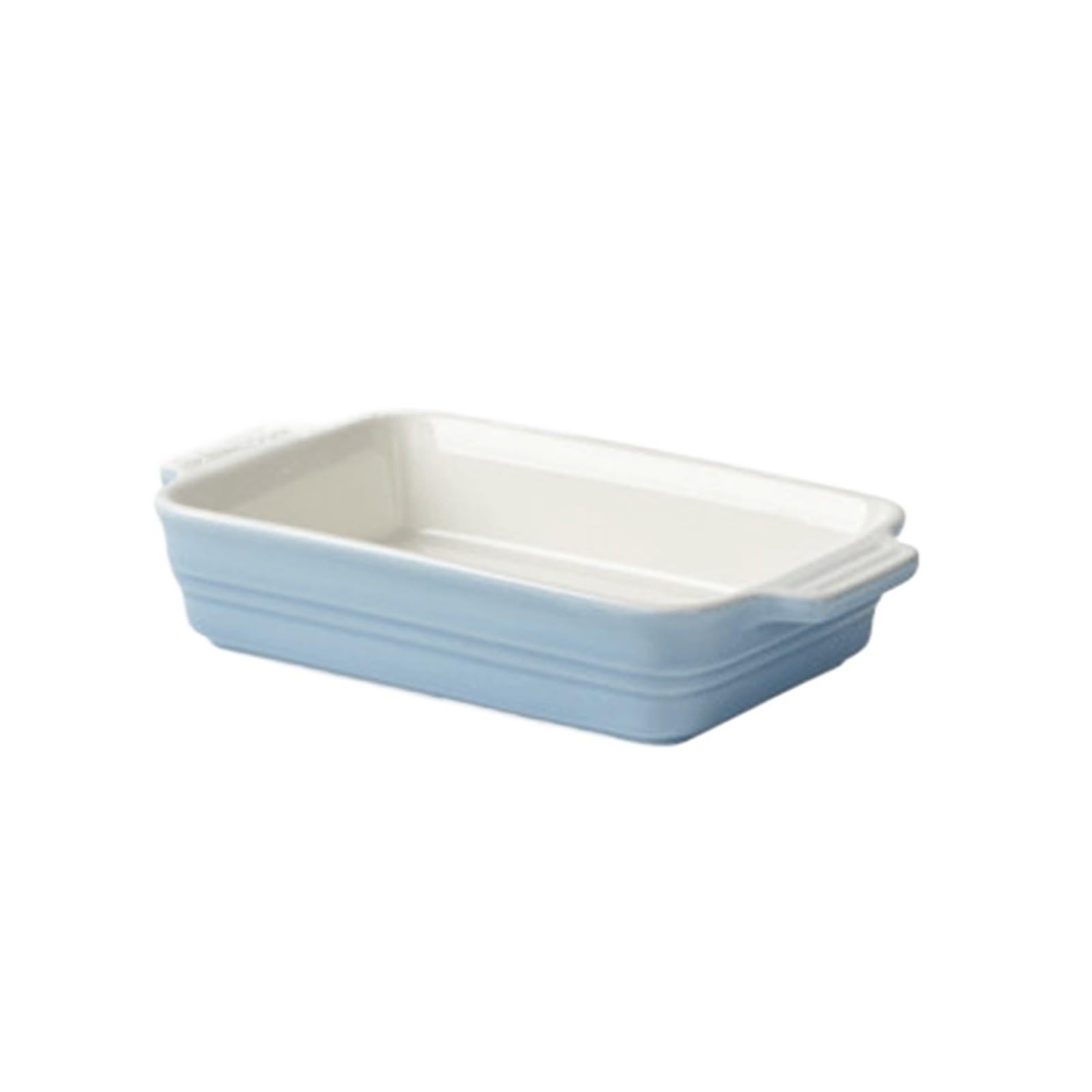 Dh2yjnbf3 Baking Dish Ceramic Baking Dish With Two Handles Microwave Safe Casserole Dish for Oven(Blue)